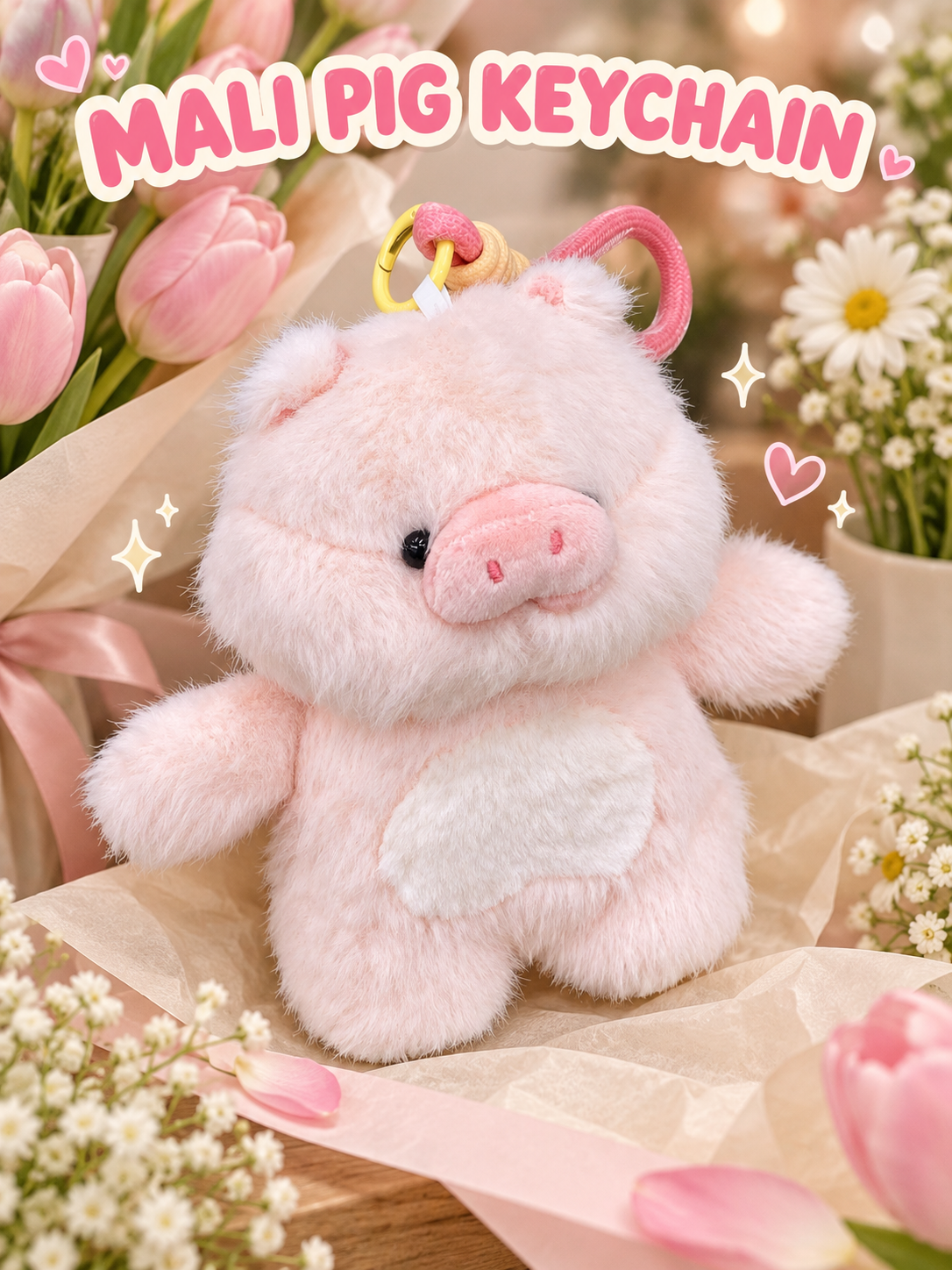 Mali the pig Keychain
