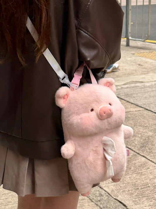 Pig doll with tissue