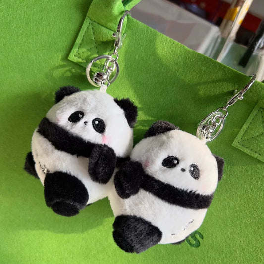 Panda keychain magnets stick together 🐼