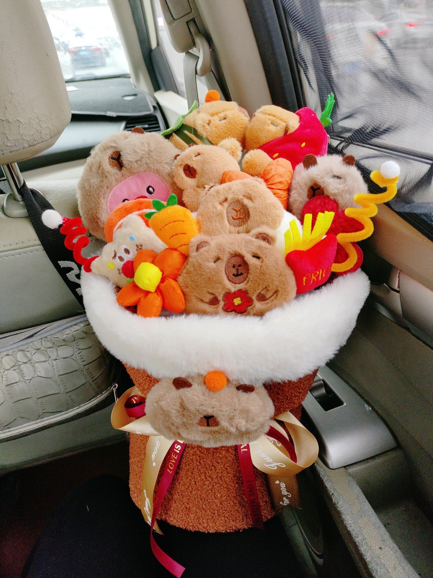 🤎Capybara doll bouquet💐🤎