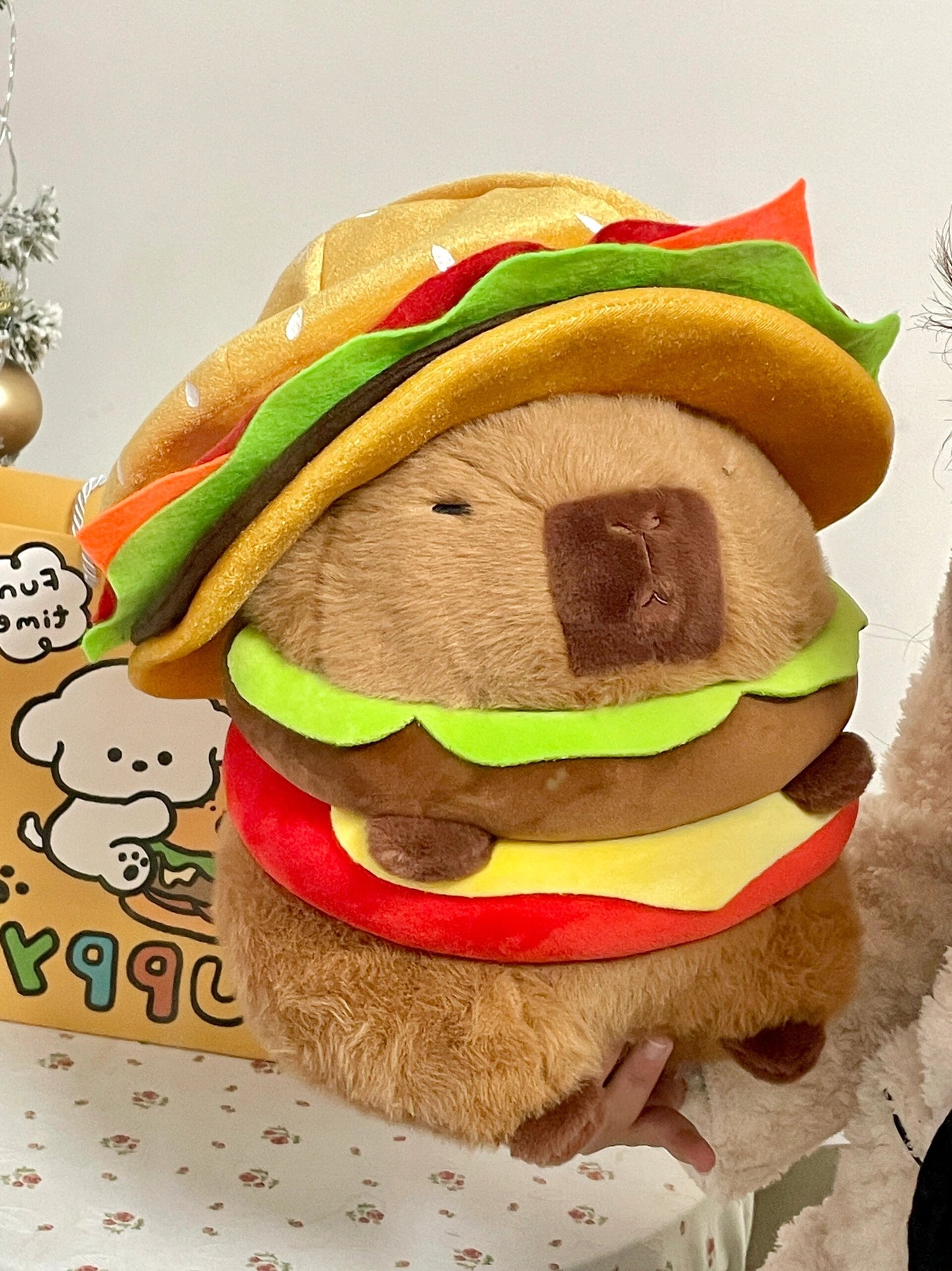 Capybara Burger + Burger Hat🍔