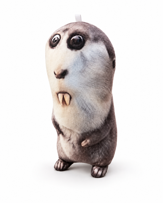 Goofy Toothy Marmot Plush Keychain 🤎