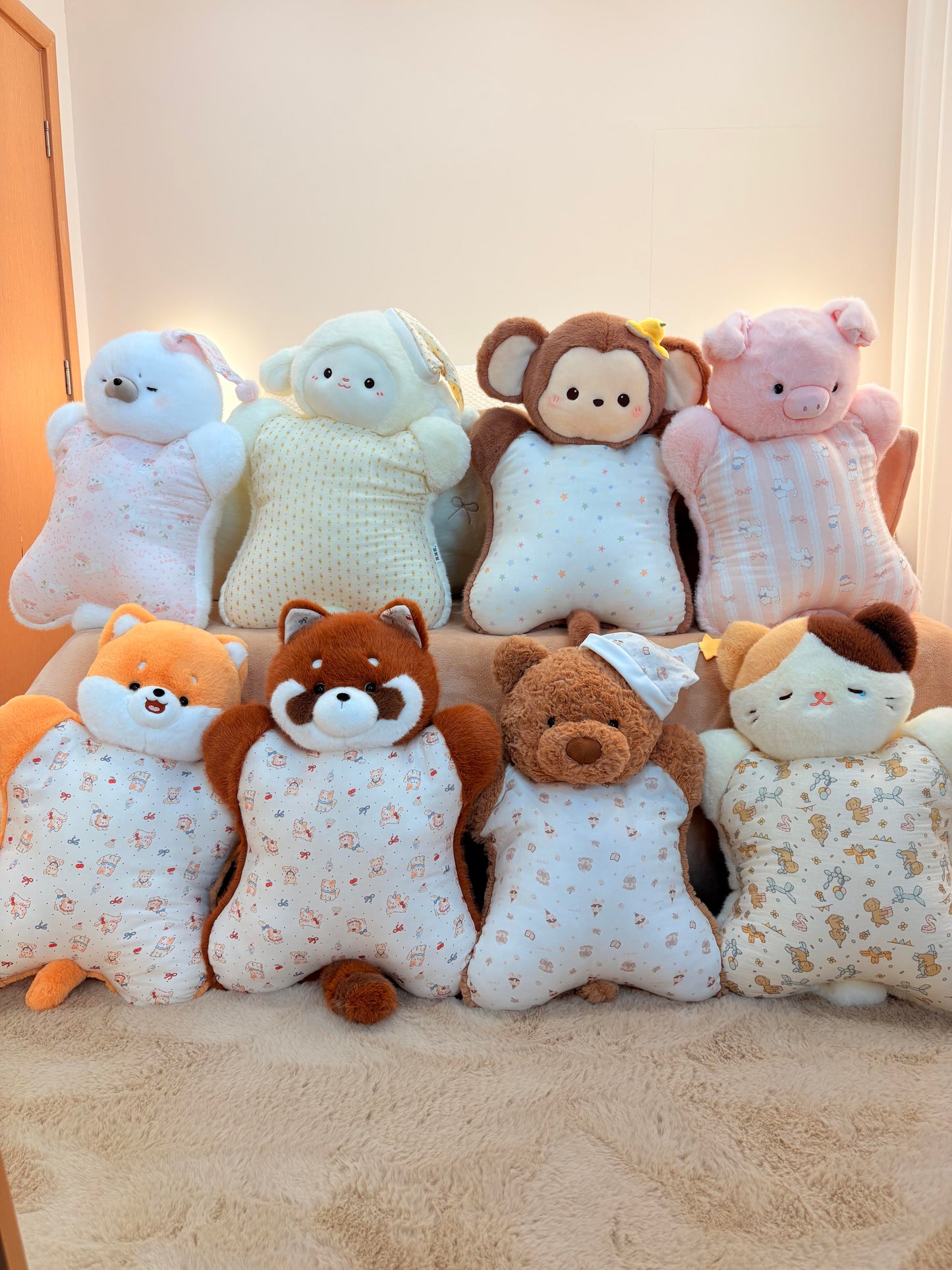 Large squeezable soft plush toy