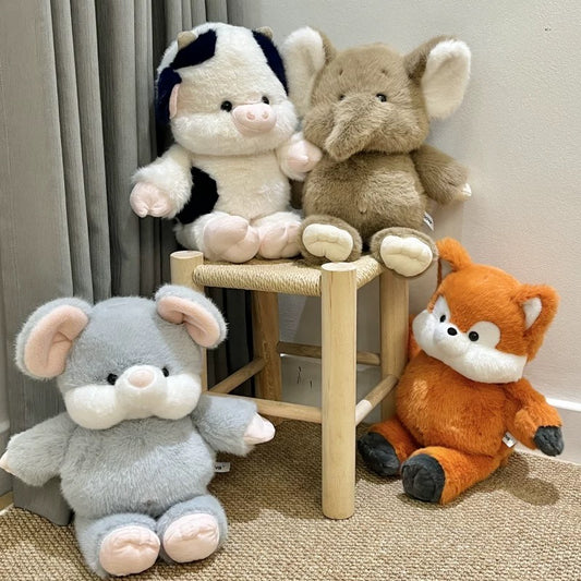 Plush Toy – Mouse / Elephant / Cow / Fox