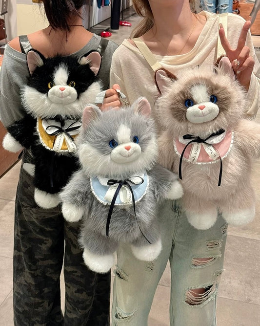 Plush Cat Backpack 🐈