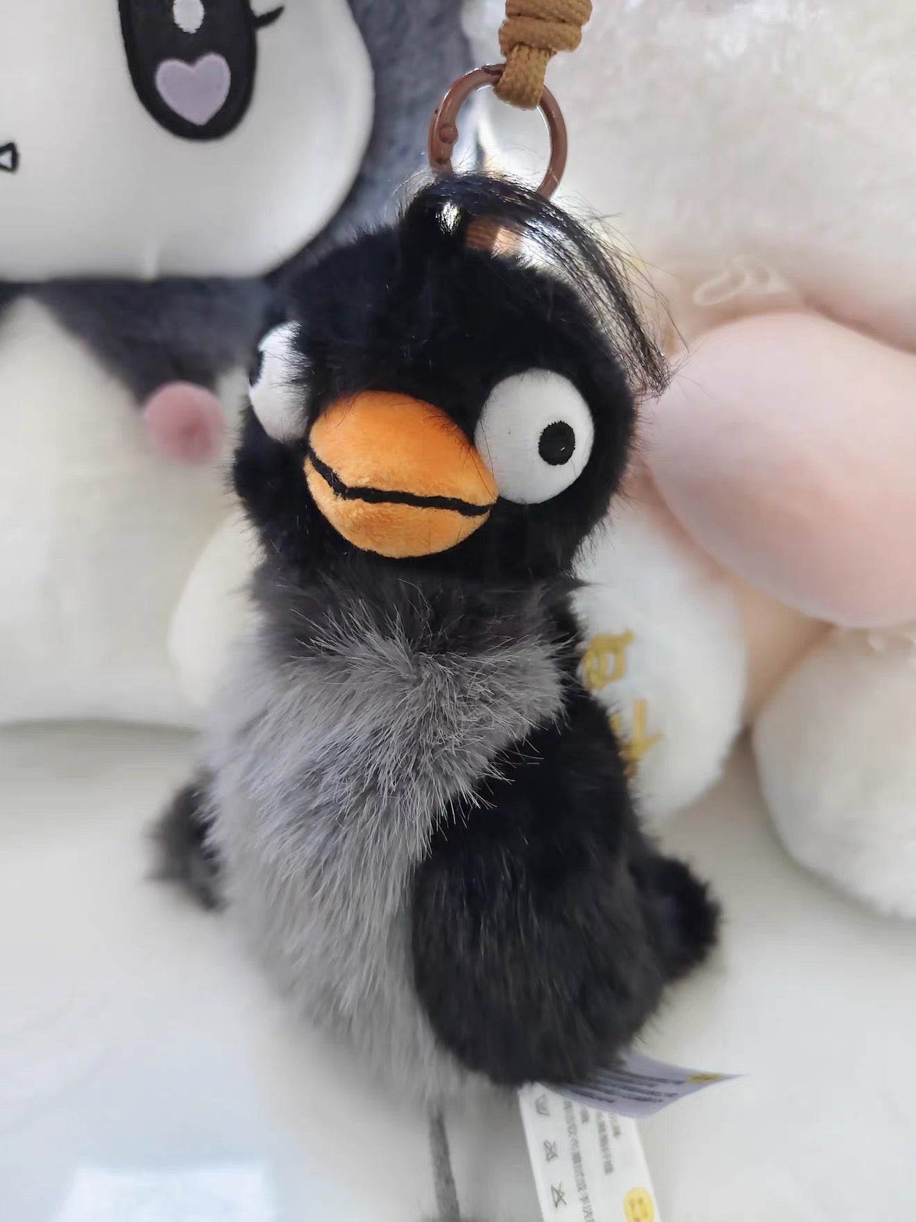 Soft Plush Bird Keychain
