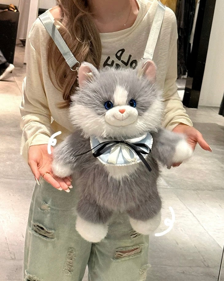 Plush Cat Backpack 🐈