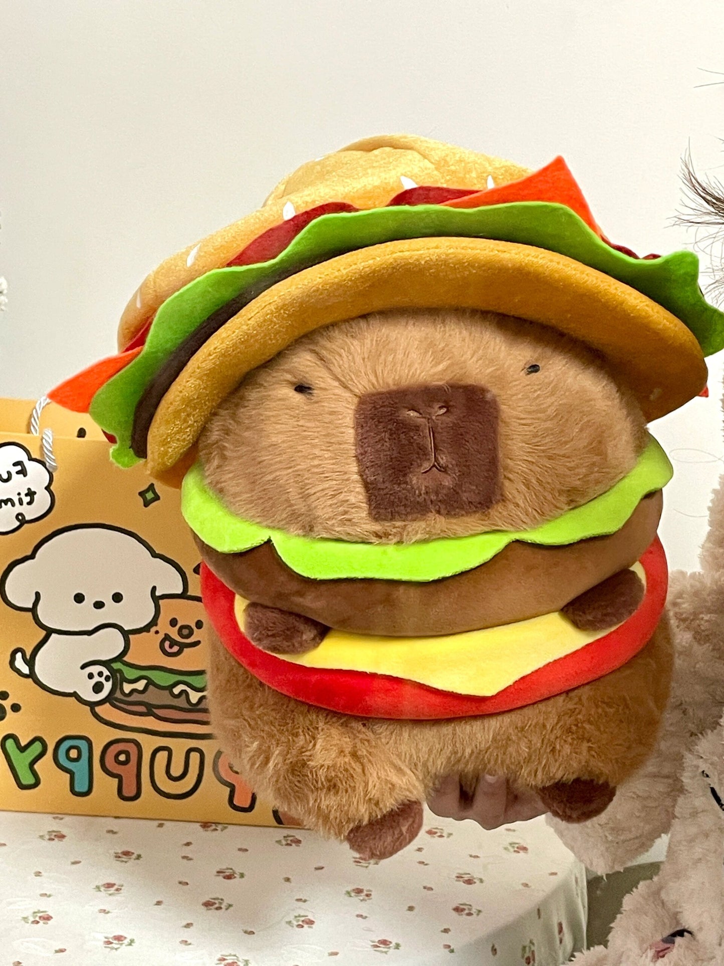 Capybara Burger + Burger Hat🍔