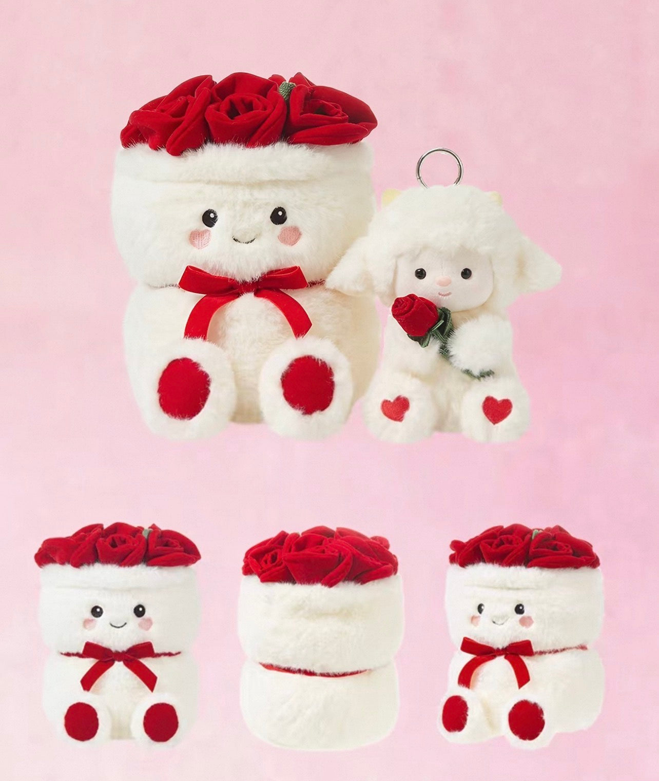 Romantic Sheep Plush Rose Bouquet🌹