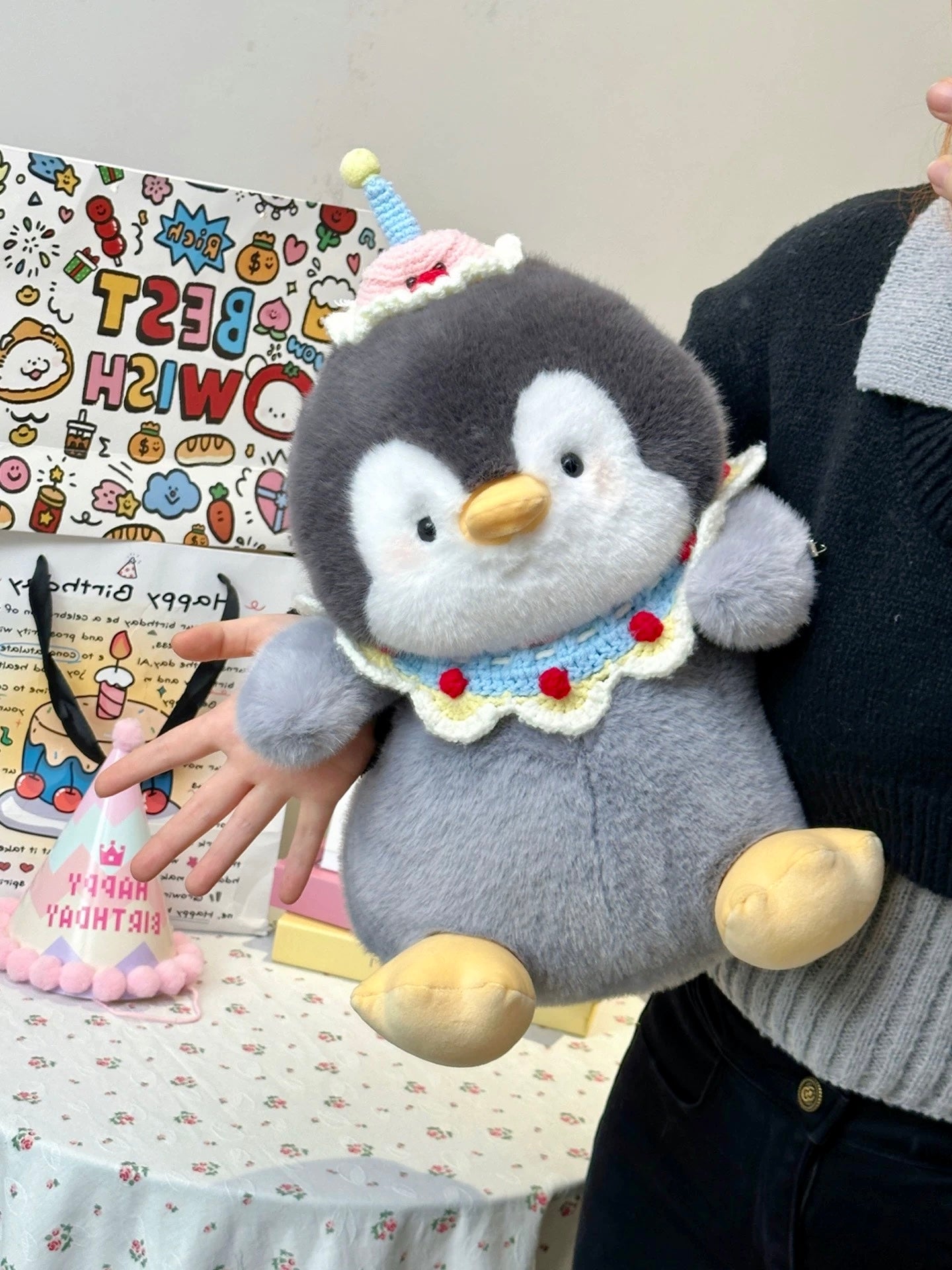 Fluffy Pig ,Elephant ,Penguin Doll🐷🐧🐘