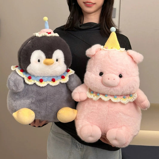 Fluffy Pig ,Elephant ,Penguin Doll🐷🐧🐘