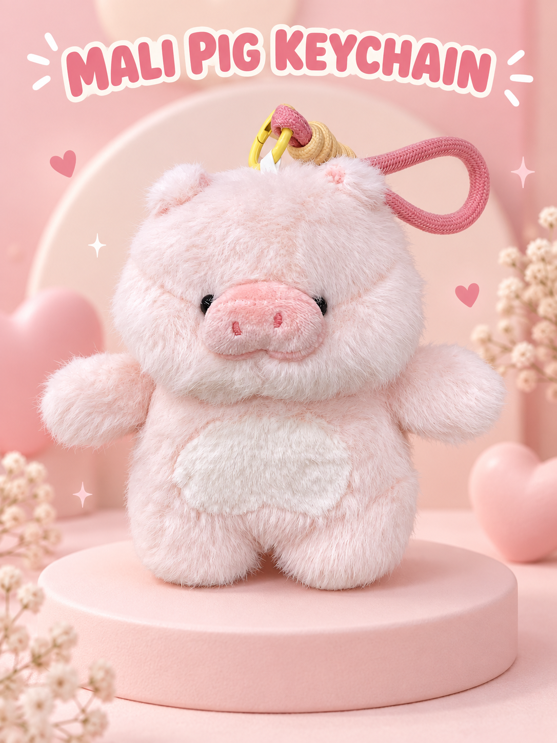 Mali the pig Keychain